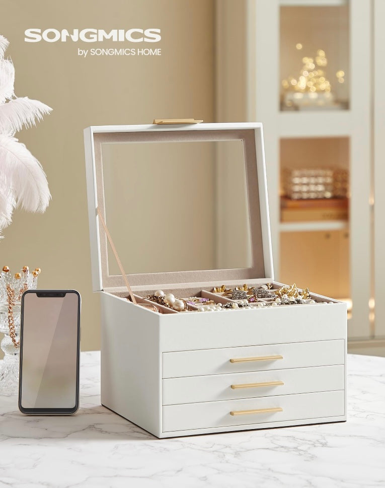 3 Drawer Jewelry Box