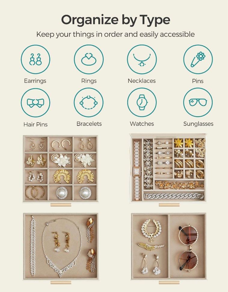 3 Drawer Jewelry Box