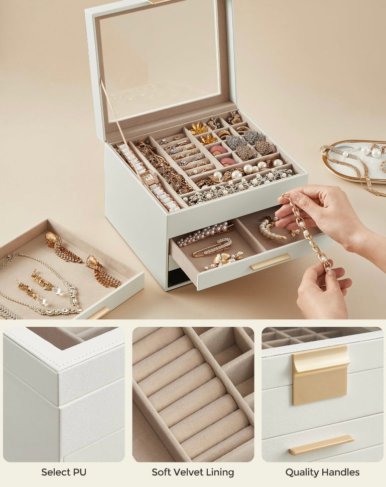 3 Drawer Jewelry Box