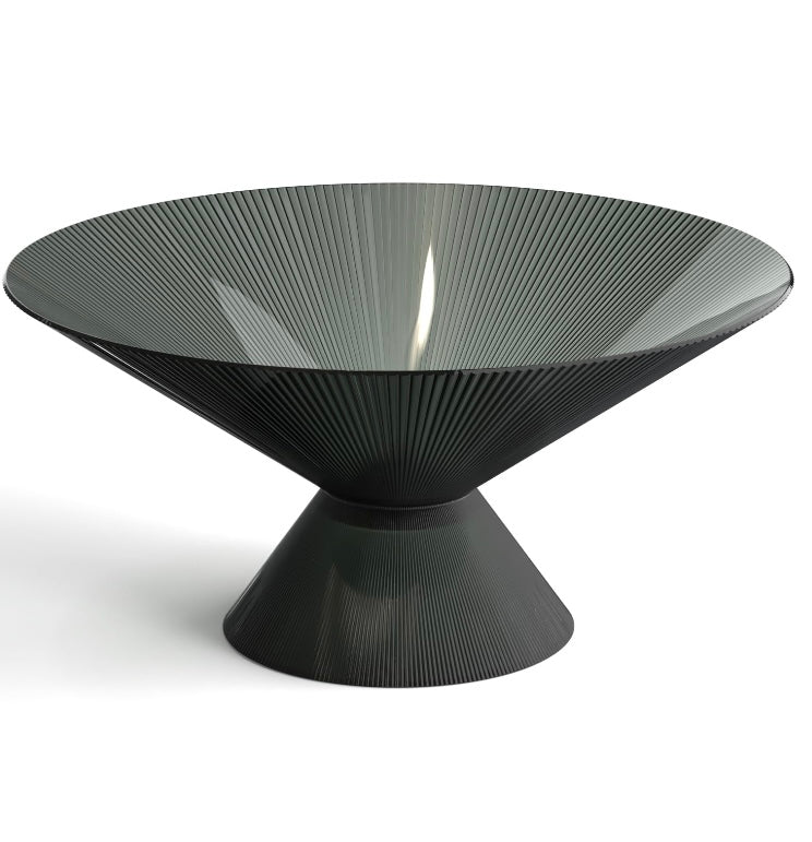 Retail Le$$ - Black glass fruit bowl