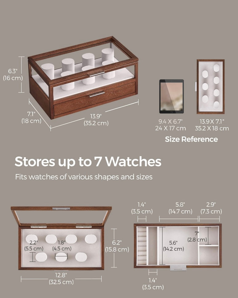2 Tier Watch Case
