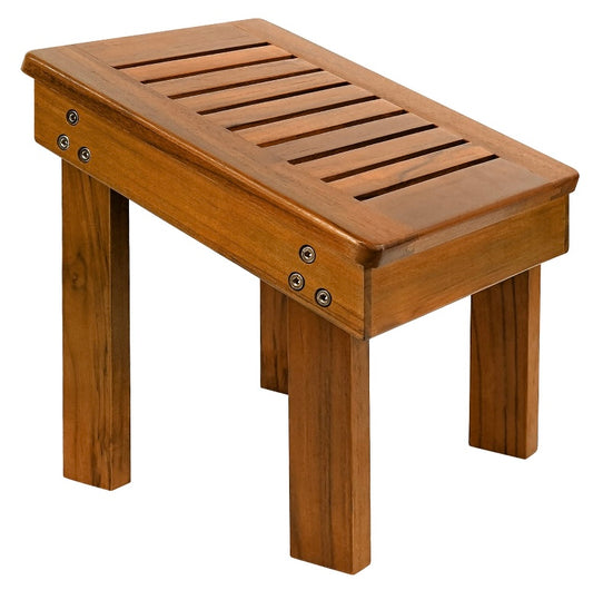 Retail Le$$ - Brown teak wood foot stool
