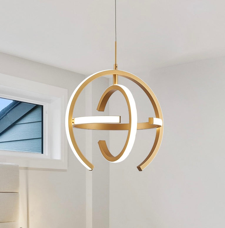 Retail Le$$ - Gold ring pendant light