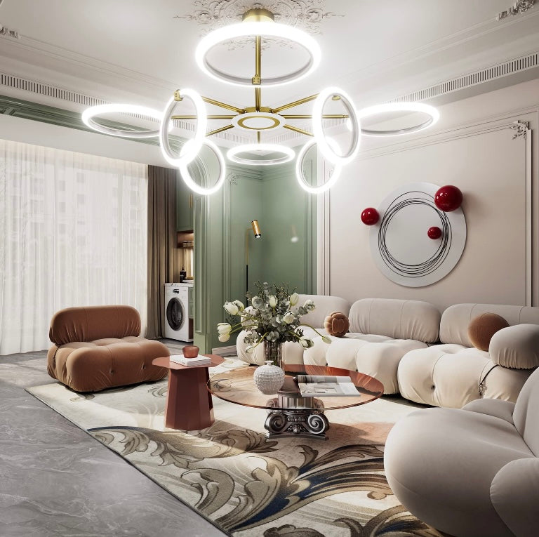 9 Ring LED Chandelier