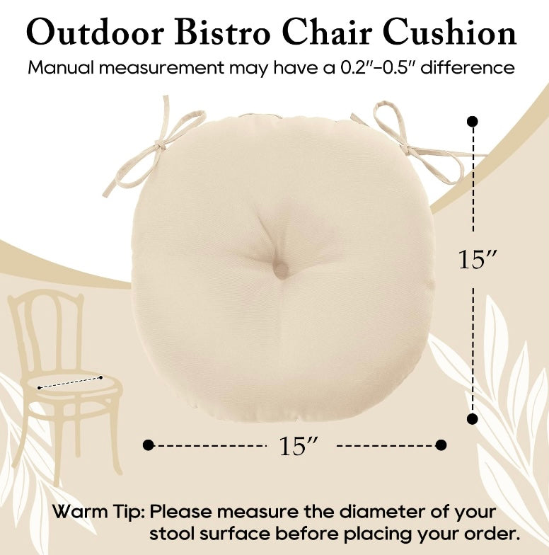 Retail Le$$ - Cream bistro chair cushion set