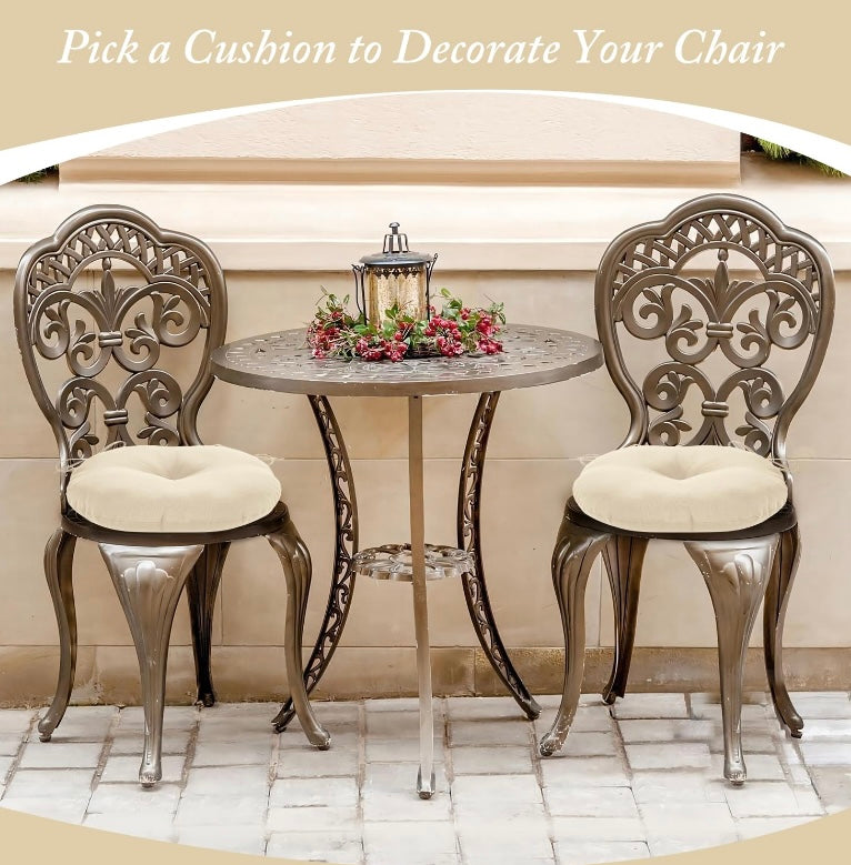 Retail Le$$ - Cream bistro chair cushion set