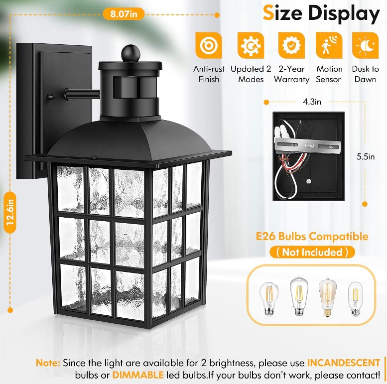 Retail Le$$-Black-outdoor-wall-lights