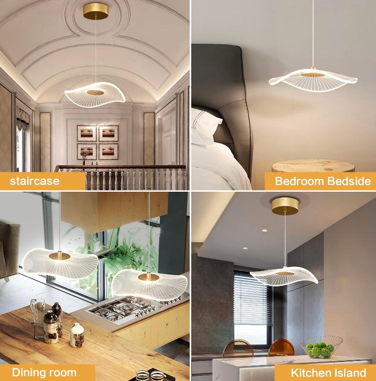 Retail Le$$-Gold-acrylic-pendant-light