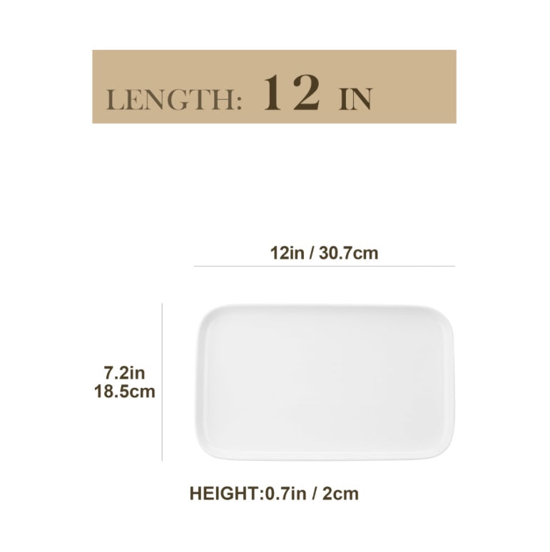 White Serving Platter Set