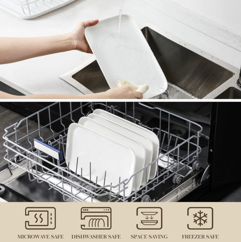 White Serving Platter Set