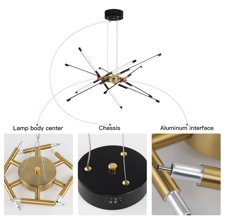 Retail Le$$-Black-white-acrylic-light-fixture