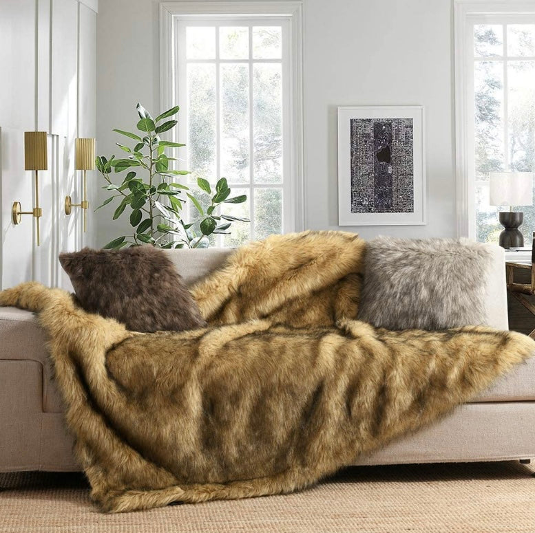 Plush Fur Throw