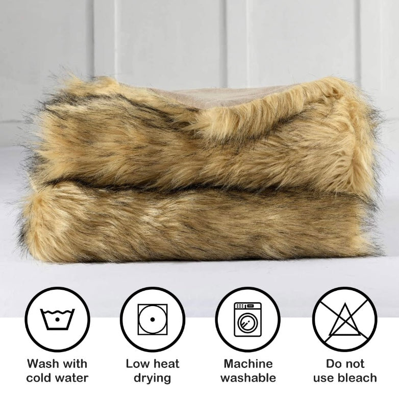 Plush Fur Throw