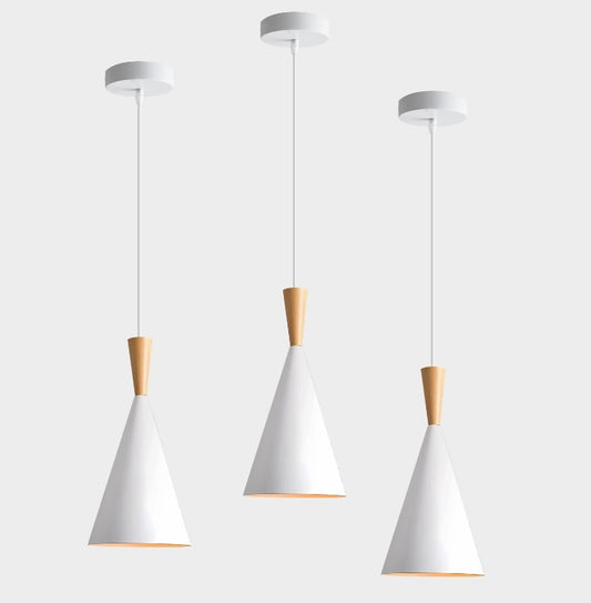 Retail Le$$-White-cone-shape-pendant-light