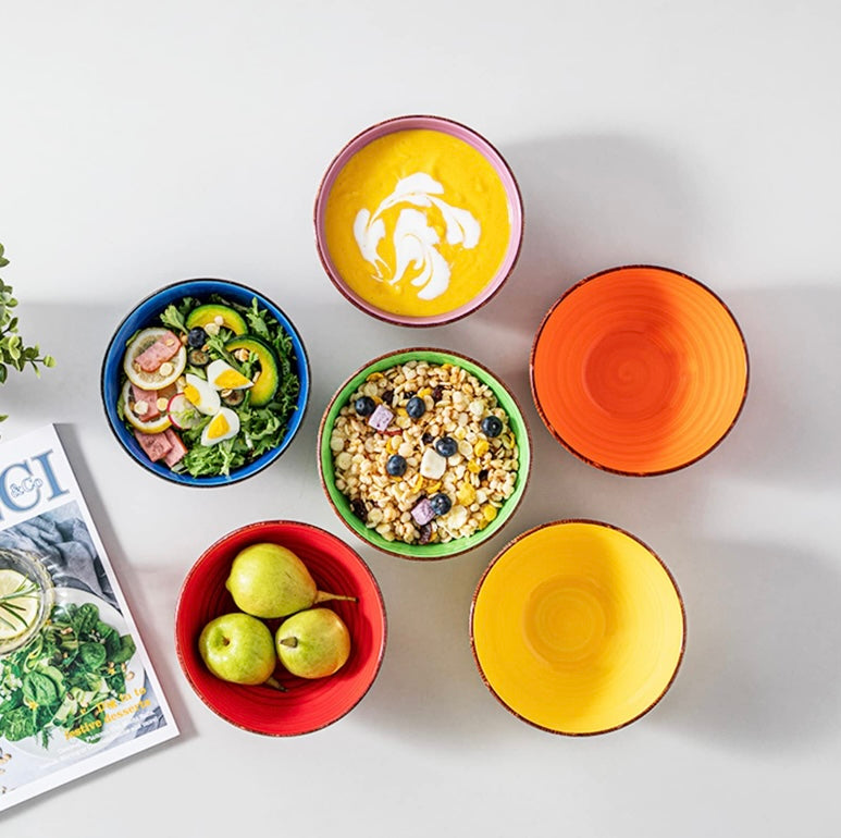 Multicolor Serving Bowl Set