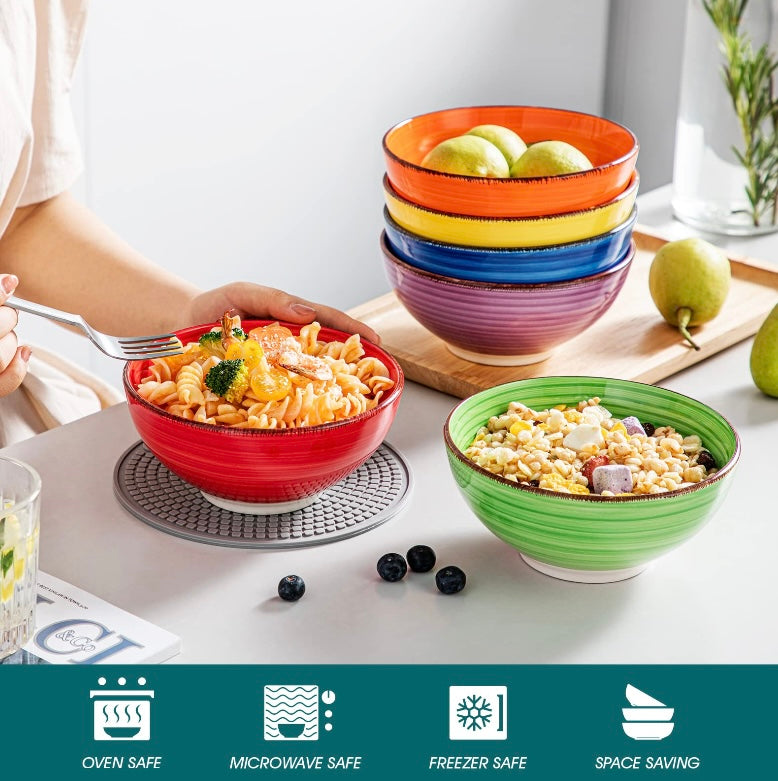 Multicolor Serving Bowl Set