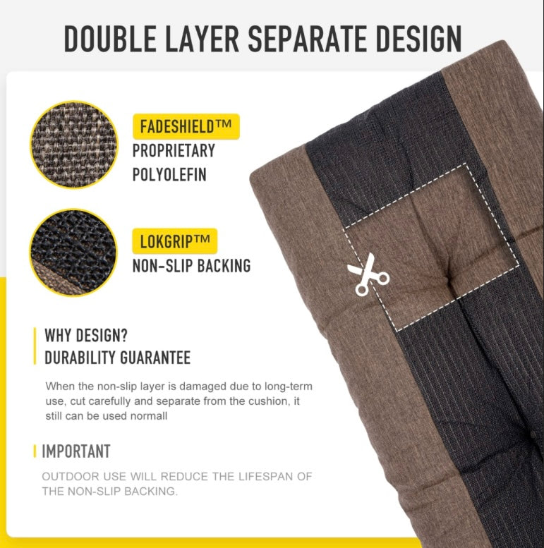 Retail Le$$ - Brown bench cushion