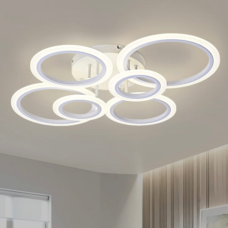 Retail Le$$-White-6-light ring-light- fixture