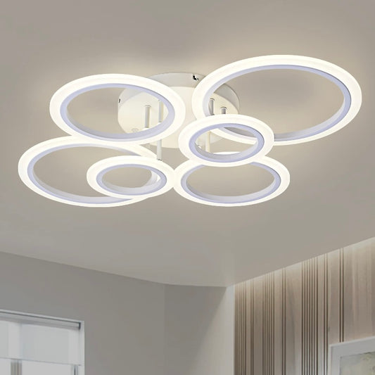Retail Le$$-White-6-light ring-light- fixture