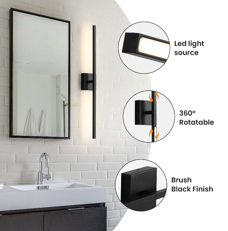 Matte Black Wall Sconce