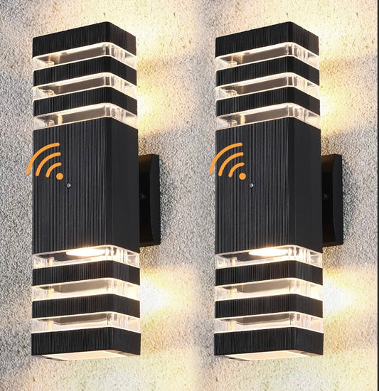 Retail Le$$-Black-outdoor-wall-light set