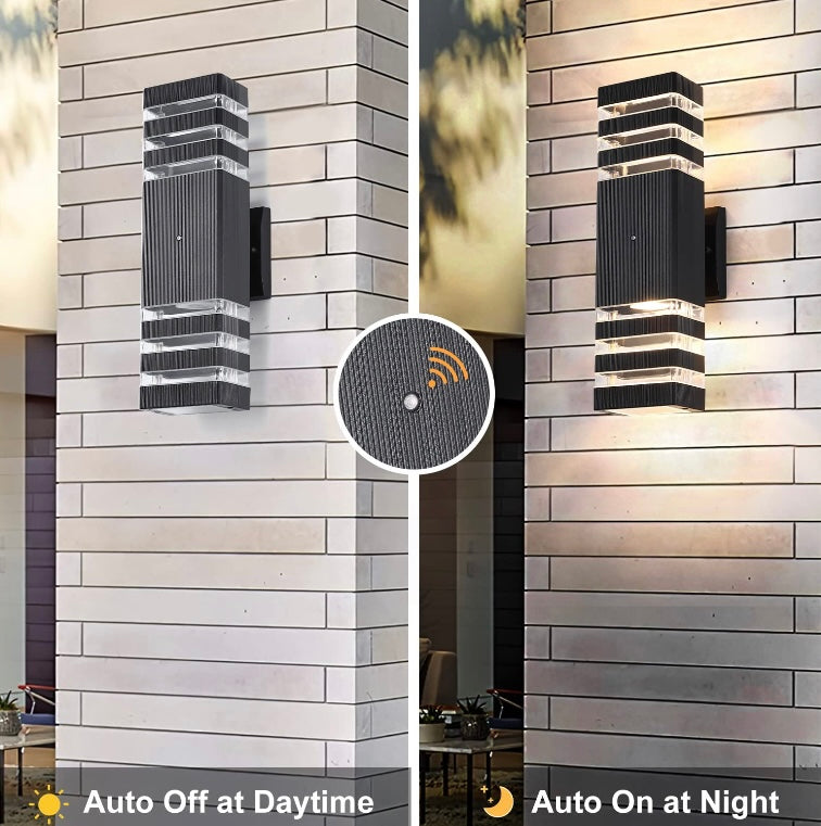 Retail Le$$-Black-outdoor-wall-light set