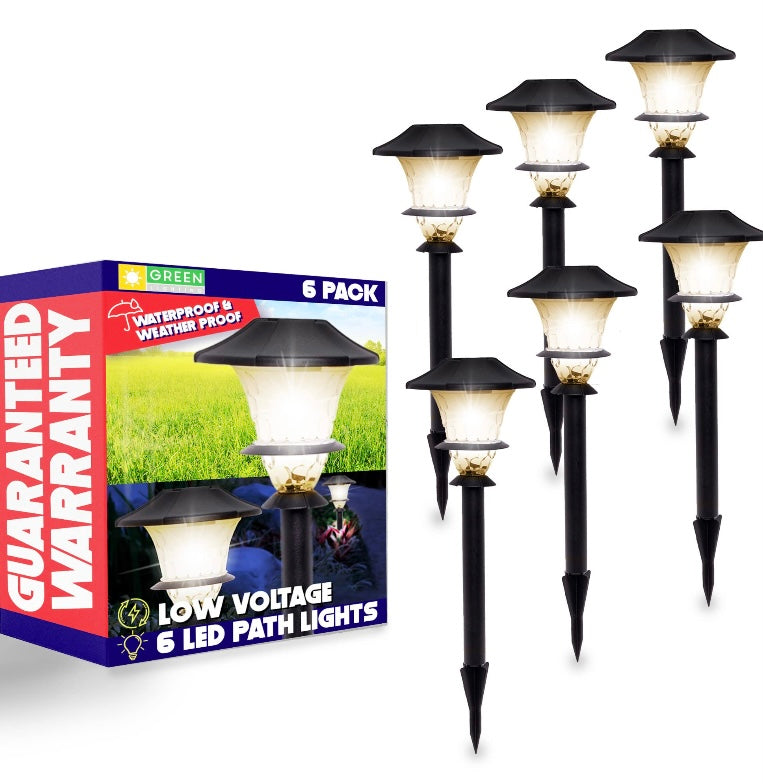 Retail Le$$ - Black wired outdoor pathway light set