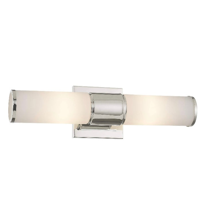 Livex Polished Nickel Two Light Wall Sconce