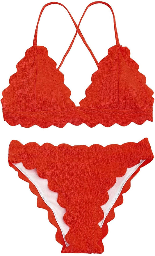 Retail Le$$-red-two-piece-swimsuit