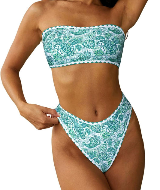 Retail Le$$-green-bandeau-bikini