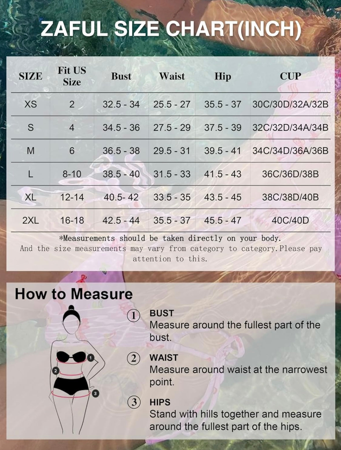 Retail Le$$-zaful-size-chart