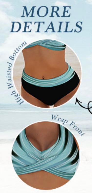 Retail Le$$ - black and white two piece swimsuit