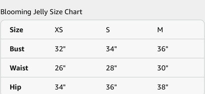 Retail Le$$-Blooming-Jelly-XS-M-Size-Chart