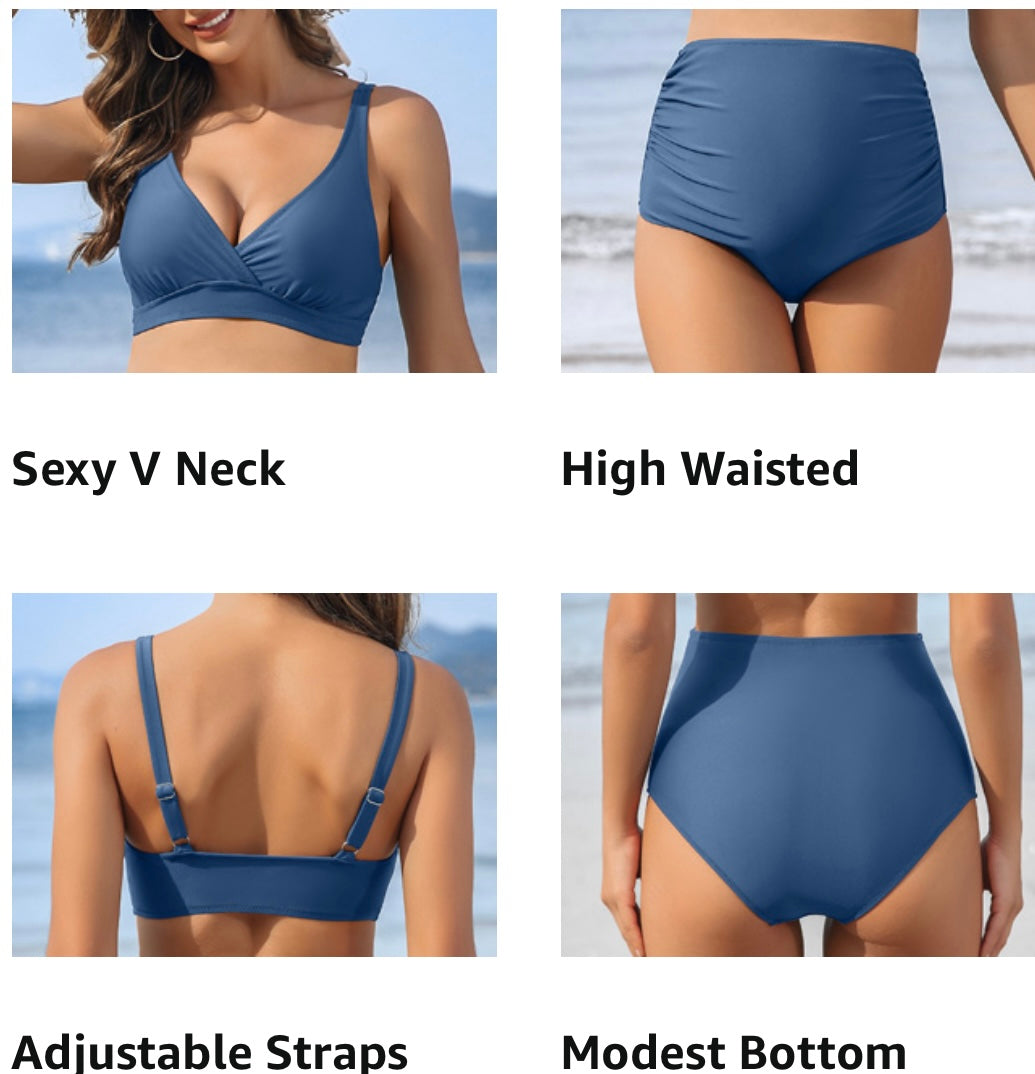Retail Le$$-blue-maternity-swimsuit