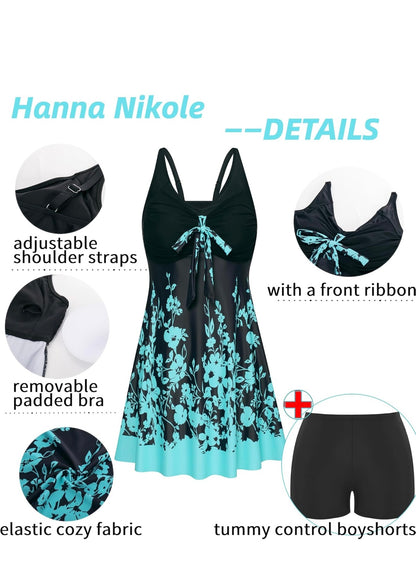 Retail Le$$ - Blue and black two piece swimsuit
