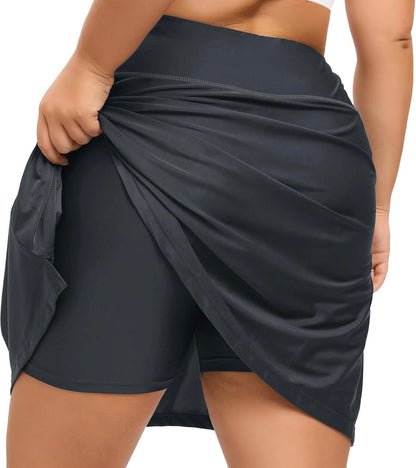 High Waisted Swim Skirt