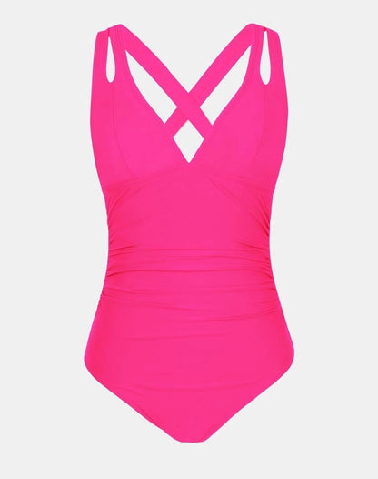 Double Strap One Piece Swimsuit