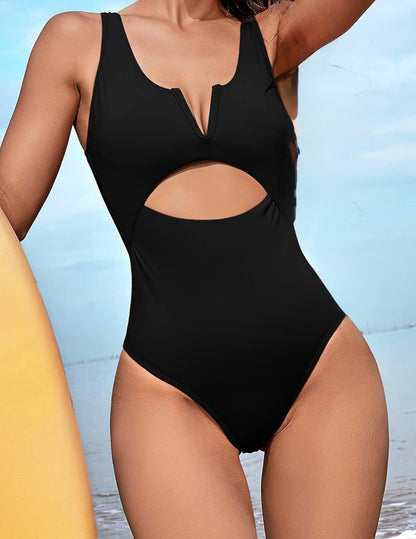 Push Up V Neck Swimsuit