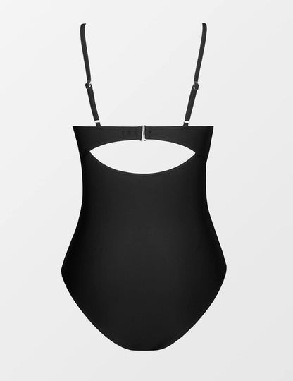Cutout Twist Front One Piece Swimsuit