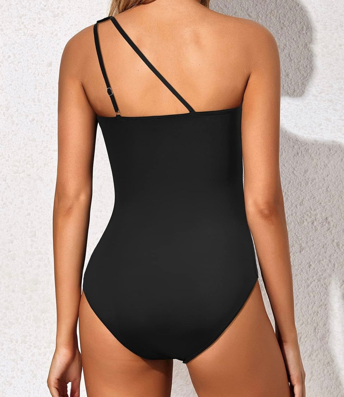 One Shoulder Keyhole Swimsuit