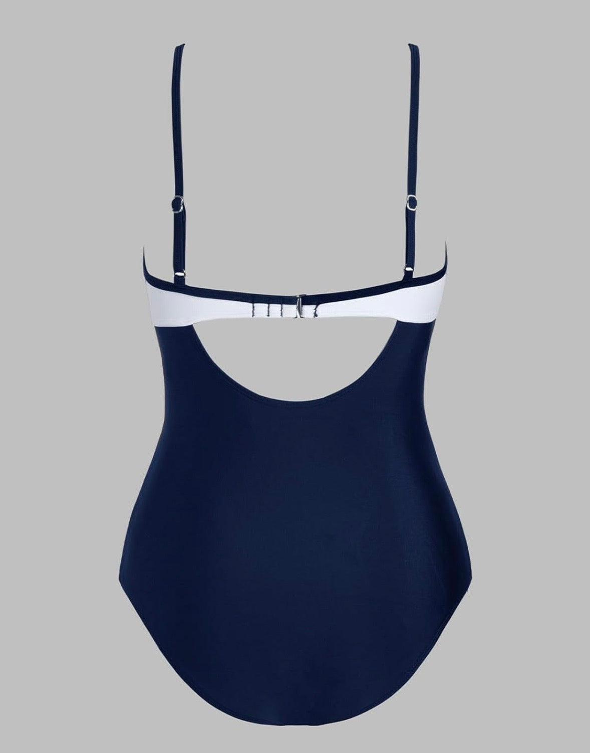 Two Tone Mesh One Piece Swimsuit