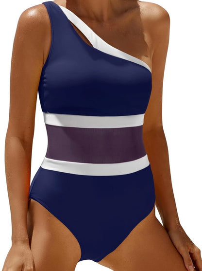 One Shoulder Cutout Swimsuit