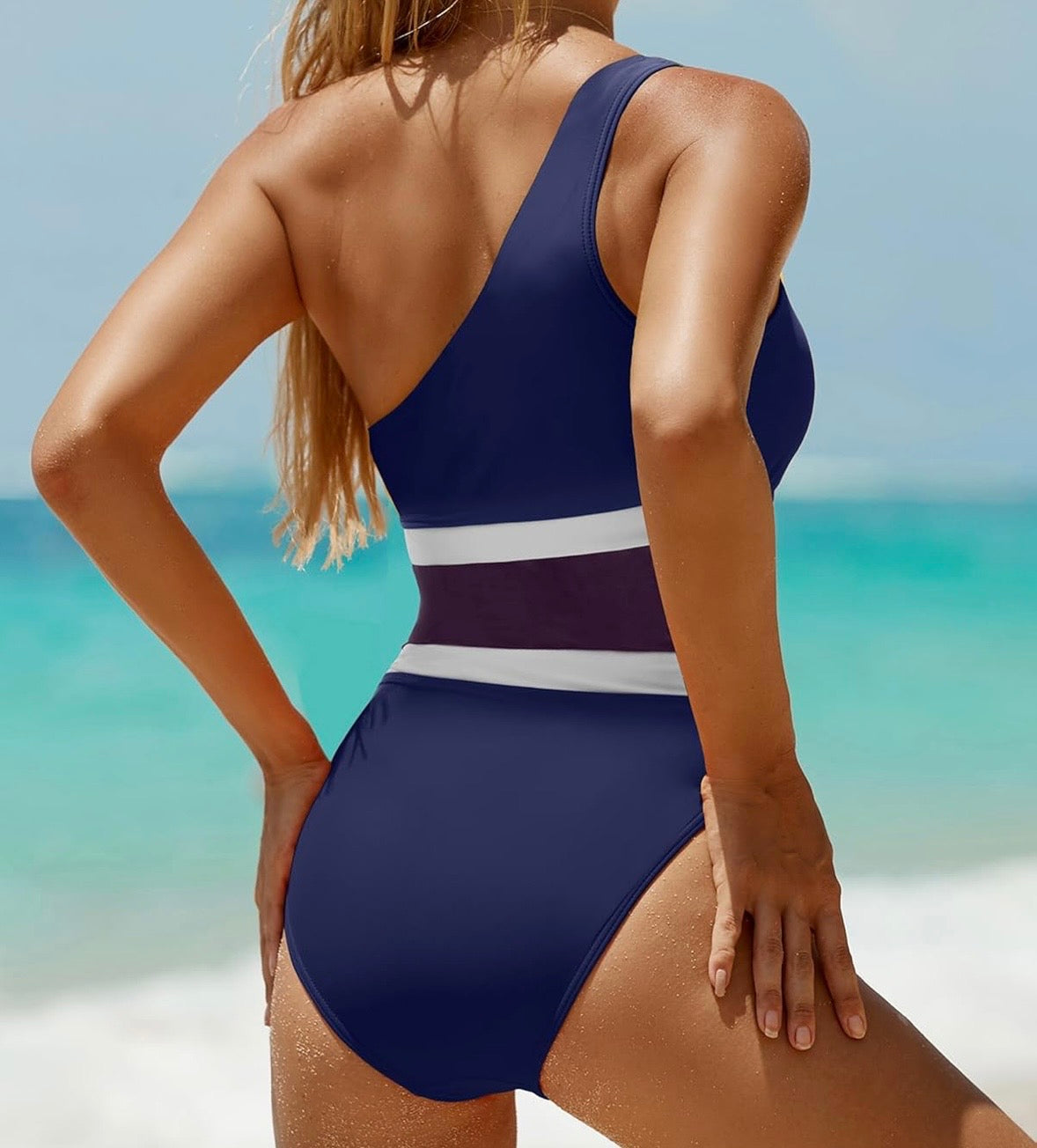 One Shoulder Cutout Swimsuit