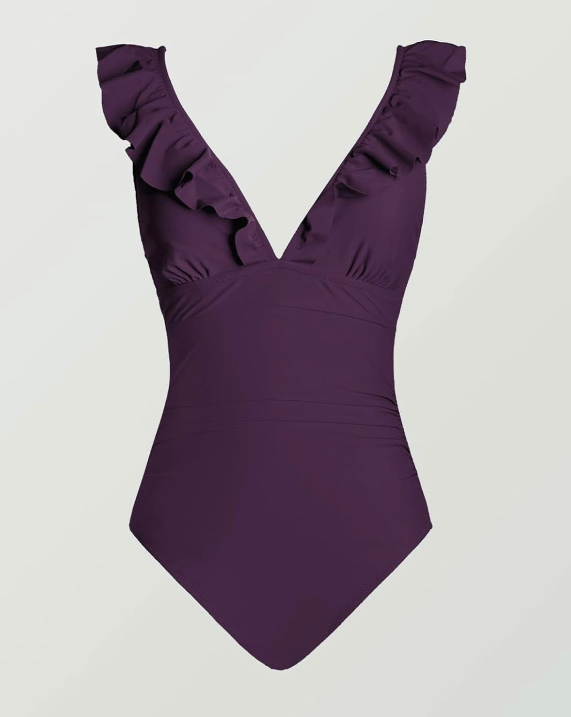 Ruffled Lace Up Back