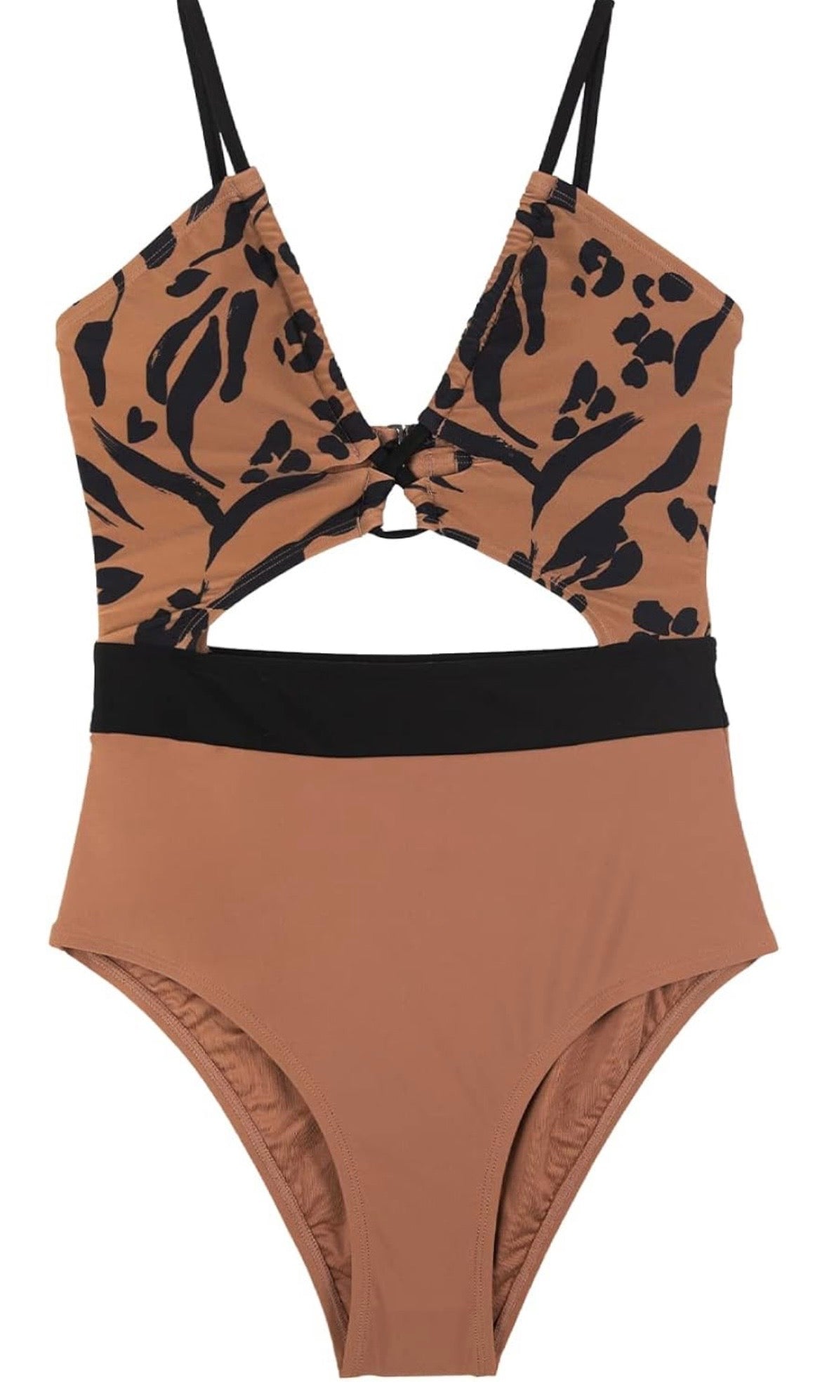 Twisted Criss Cross One Piece Swimsuit
