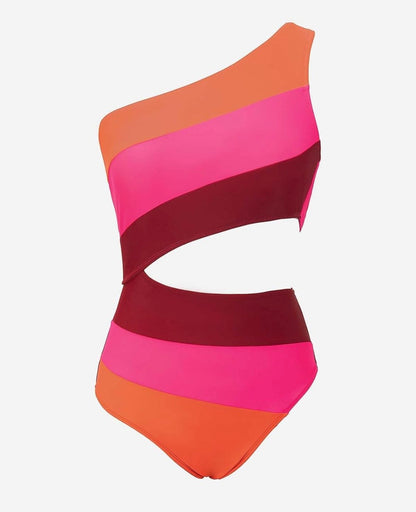 One Shoulder One Piece Swimsuit