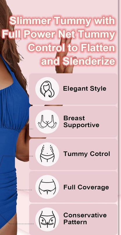 One Piece Ruched Swimsuit