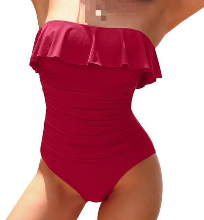 Ruffled One Piece Swimsuit