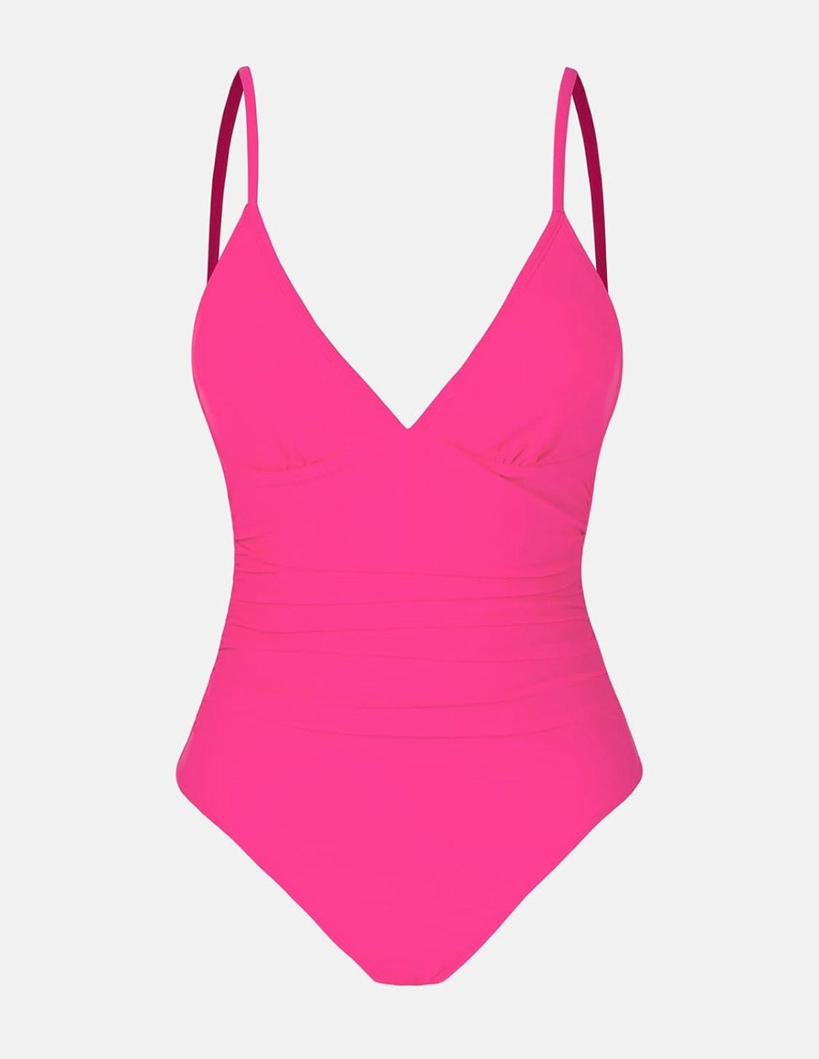 One Piece V Neck Swimsuit