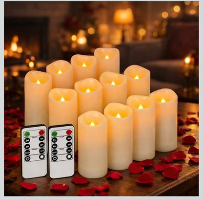 Aignis 12 Pack Waterproof Flameless Candles